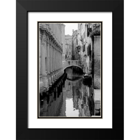 Cinque calli di Venezia 2 Black Modern Wood Framed Art Print with Double Matting by Grey, Jace