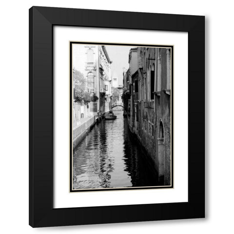 Cinque calli di Venezia 3 Black Modern Wood Framed Art Print with Double Matting by Grey, Jace