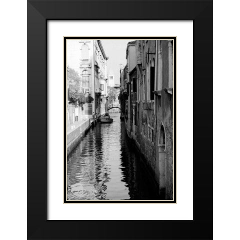 Cinque calli di Venezia 3 Black Modern Wood Framed Art Print with Double Matting by Grey, Jace