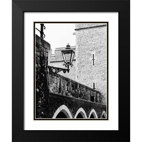 London Travels Black Modern Wood Framed Art Print with Double Matting by Grey, Jace