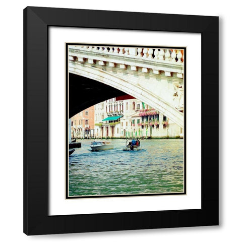 Venice Boat Ride 2 Black Modern Wood Framed Art Print with Double Matting by Grey, Jace