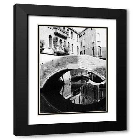 Venice Bridge 2 Black Modern Wood Framed Art Print with Double Matting by Grey, Jace