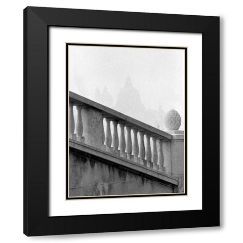 Venice Stairs Black Modern Wood Framed Art Print with Double Matting by Grey, Jace