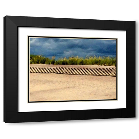 Beach 1056 Black Modern Wood Framed Art Print with Double Matting by Pica, Jeff