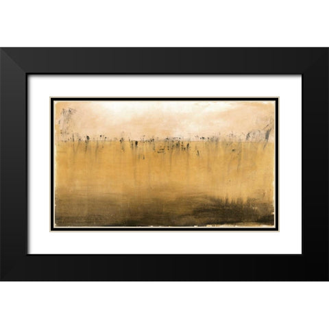 Serenity Black Modern Wood Framed Art Print with Double Matting by Grey, Jace