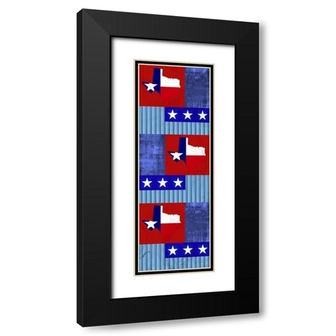 Texas State of Mind Black Modern Wood Framed Art Print with Double Matting by Allen, Kimberly