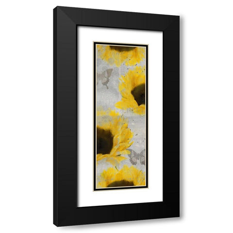 Butterfly Bloom Black Modern Wood Framed Art Print with Double Matting by Allen, Kimberly