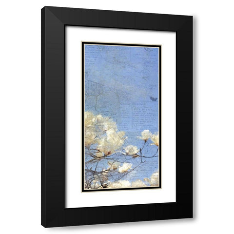 Magnolia Panel 3 Black Modern Wood Framed Art Print with Double Matting by Allen, Kimberly