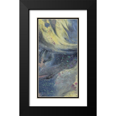Space Yellow 1 Black Modern Wood Framed Art Print with Double Matting by Allen, Kimberly