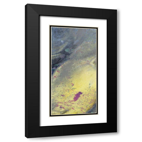 Space Yellow 2 Black Modern Wood Framed Art Print with Double Matting by Allen, Kimberly