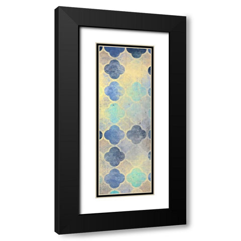 Indigo Panel B Black Modern Wood Framed Art Print with Double Matting by Allen, Kimberly