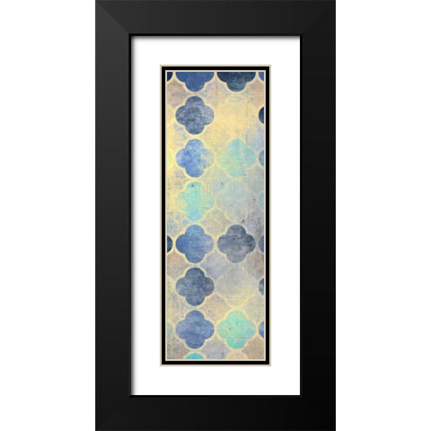 Indigo Panel B Black Modern Wood Framed Art Print with Double Matting by Allen, Kimberly