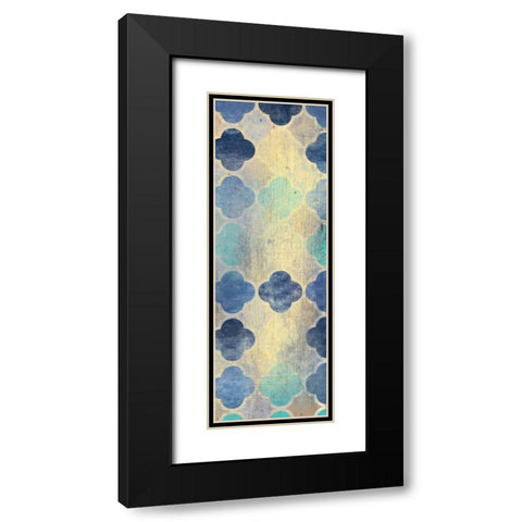 Indigo Panel C Black Modern Wood Framed Art Print with Double Matting by Allen, Kimberly