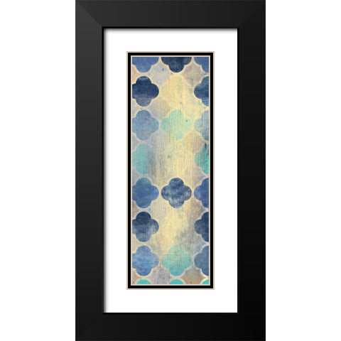 Indigo Panel C Black Modern Wood Framed Art Print with Double Matting by Allen, Kimberly