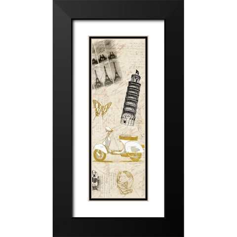 European Holiday 2 Black Modern Wood Framed Art Print with Double Matting by Allen, Kimberly