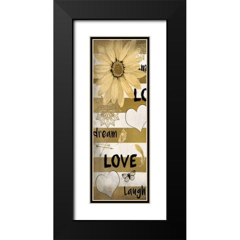 Dream Love 2 Black Modern Wood Framed Art Print with Double Matting by Allen, Kimberly