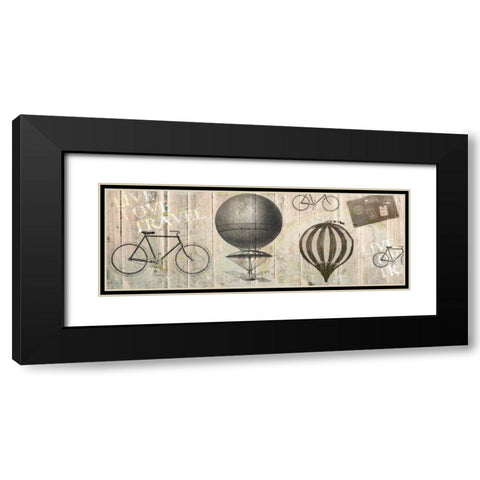 Live Love Travel 1 Black Modern Wood Framed Art Print with Double Matting by Allen, Kimberly