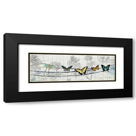 Butterfly Day Black Modern Wood Framed Art Print with Double Matting by Allen, Kimberly