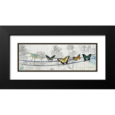 Butterfly Day Black Modern Wood Framed Art Print with Double Matting by Allen, Kimberly