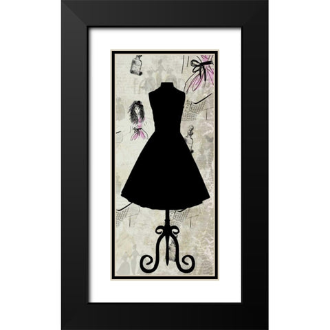 Fashion-ista 2 Black Modern Wood Framed Art Print with Double Matting by Allen, Kimberly