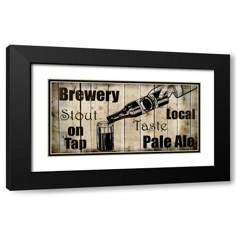 Man Cave 4 Black Modern Wood Framed Art Print with Double Matting by Allen, Kimberly