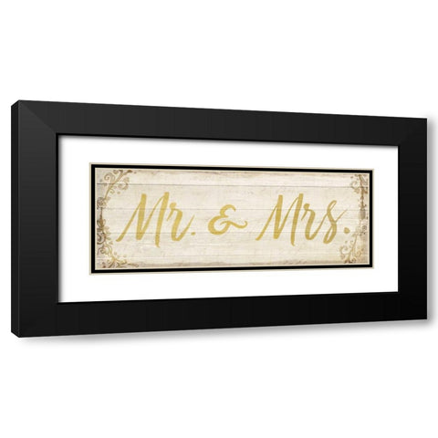 Mr and Mrs Black Modern Wood Framed Art Print with Double Matting by Allen, Kimberly