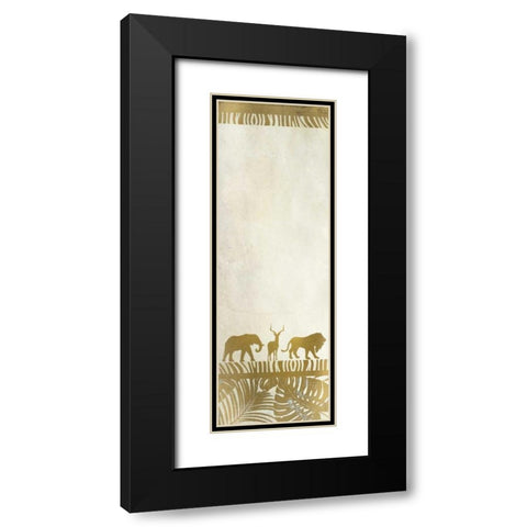 Golden Safari Black Modern Wood Framed Art Print with Double Matting by Allen, Kimberly