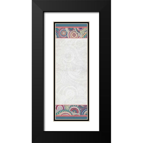 Happy Coral Black Modern Wood Framed Art Print with Double Matting by Allen, Kimberly