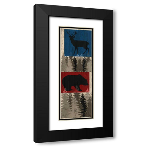Forest Day Black Modern Wood Framed Art Print with Double Matting by Allen, Kimberly