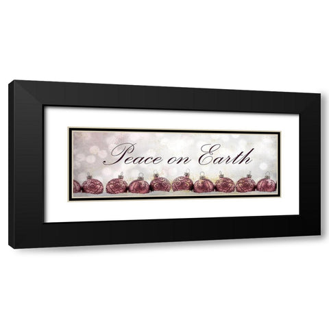 Peace Ornaments Black Modern Wood Framed Art Print with Double Matting by Kimberly, Allen