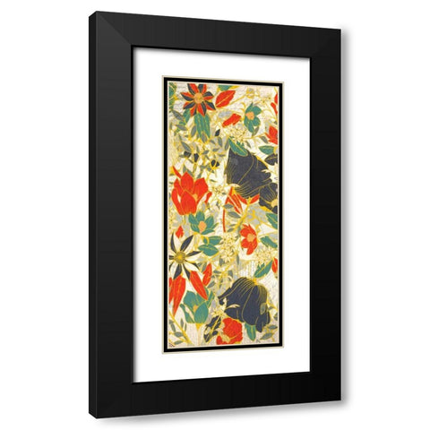 Carte Postale Blooms Henna 2 Black Modern Wood Framed Art Print with Double Matting by Allen, Kimberly