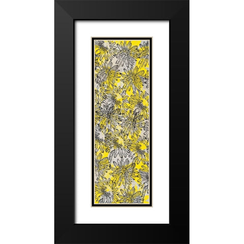 Yellow Sketch Black Modern Wood Framed Art Print with Double Matting by Allen, Kimberly
