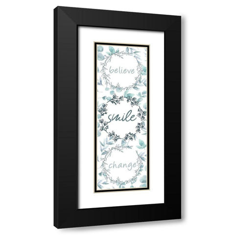 Change 5 Black Modern Wood Framed Art Print with Double Matting by Kimberly, Allen