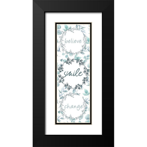 Change 5 Black Modern Wood Framed Art Print with Double Matting by Kimberly, Allen