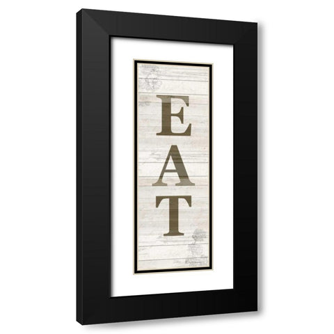 Floral Eats Black Modern Wood Framed Art Print with Double Matting by Allen, Kimberly