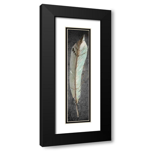 Feathered Love 2 Black Modern Wood Framed Art Print with Double Matting by Allen, Kimberly
