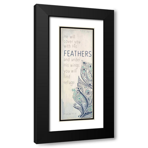 He Will B Black Modern Wood Framed Art Print with Double Matting by Allen, Kimberly