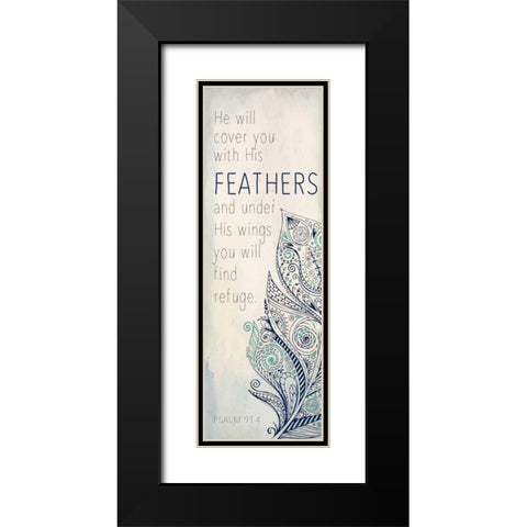 He Will B Black Modern Wood Framed Art Print with Double Matting by Allen, Kimberly
