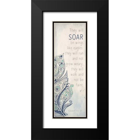They Will B Black Modern Wood Framed Art Print with Double Matting by Allen, Kimberly
