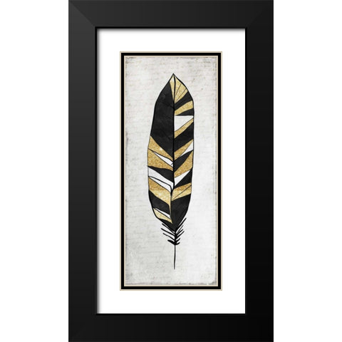 Feathered Griffin 1 Black Modern Wood Framed Art Print with Double Matting by Allen, Kimberly
