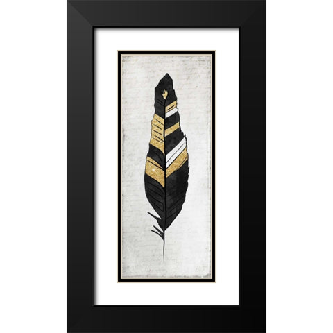 Feathered Griffin 3 Black Modern Wood Framed Art Print with Double Matting by Allen, Kimberly