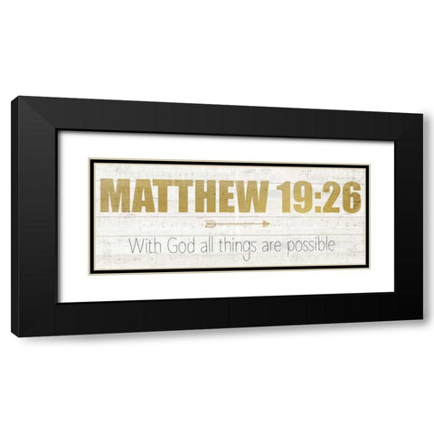 Matthew 19 Black Modern Wood Framed Art Print with Double Matting by Allen, Kimberly