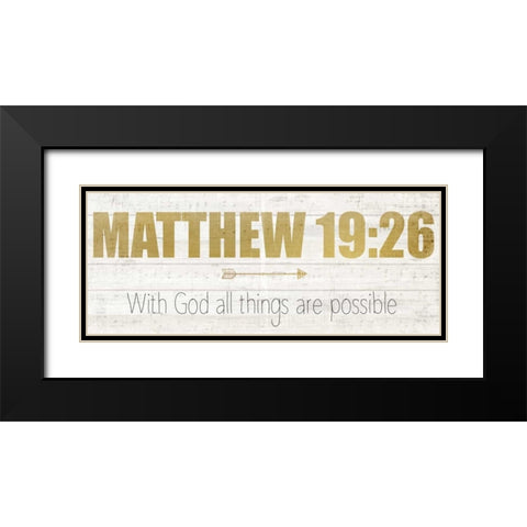 Matthew 19 Black Modern Wood Framed Art Print with Double Matting by Allen, Kimberly