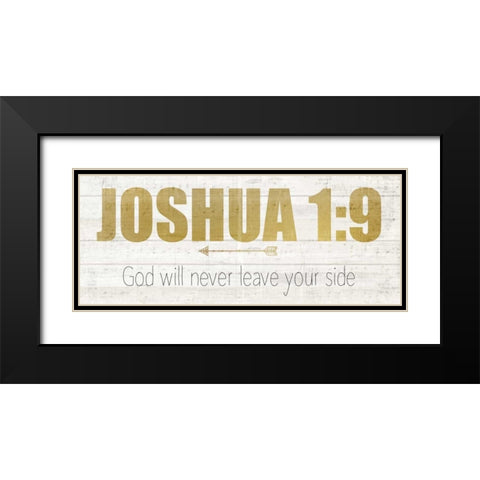 Joshua 1 Black Modern Wood Framed Art Print with Double Matting by Allen, Kimberly