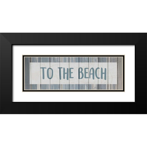 To the Beach Black Modern Wood Framed Art Print with Double Matting by Allen, Kimberly