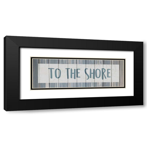 To the Shore Black Modern Wood Framed Art Print with Double Matting by Allen, Kimberly