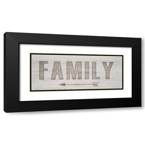 Carved Family Black Modern Wood Framed Art Print with Double Matting by Allen, Kimberly