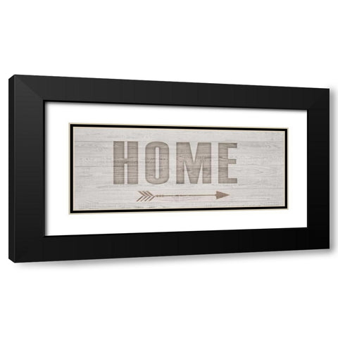 Carved Home Black Modern Wood Framed Art Print with Double Matting by Allen, Kimberly