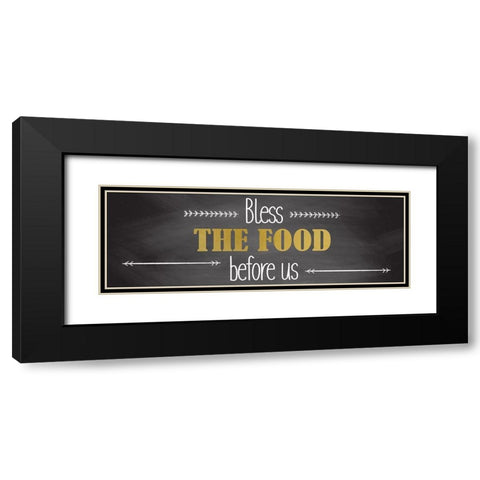 Bless 1 Black Modern Wood Framed Art Print with Double Matting by Kimberly, Allen