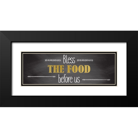 Bless 1 Black Modern Wood Framed Art Print with Double Matting by Kimberly, Allen